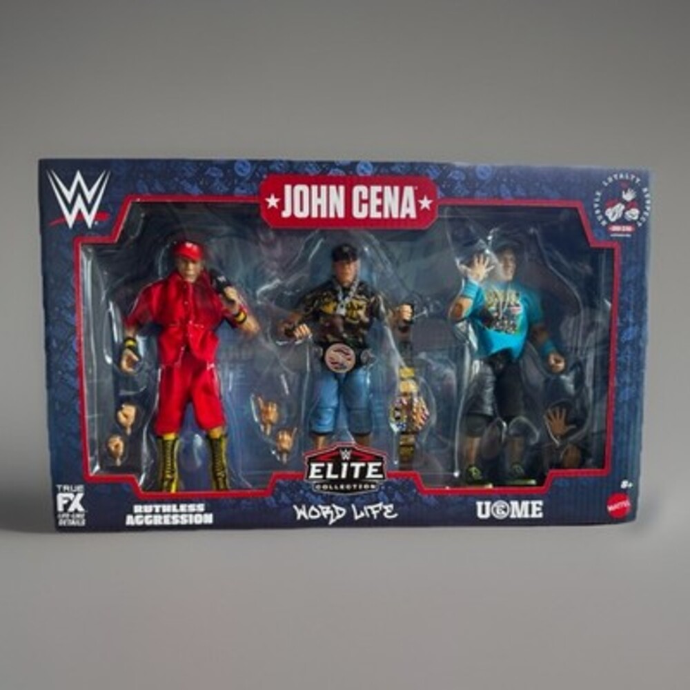 Mattel WWE Elite Collection John Cena Farewell Tour 3-Pack Walmart Exclusive NIB